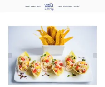 OneWorldcaters.com(One World Catering) Screenshot