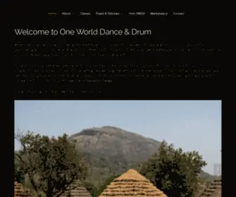 OneWorlddance.com(One World Dance & Drum) Screenshot