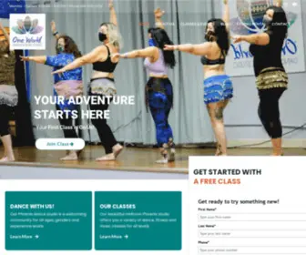 OneWorlddanceandmusic.com(Central Phoenix Dance Studio) Screenshot