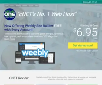 Oneworldhosting.com(One World Hosting makes registering cheap Domain Names fast and easy) Screenshot