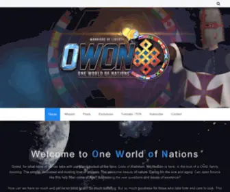 Oneworldofnations.com(A voice for the nations and people. We all care deeply about the state our world) Screenshot