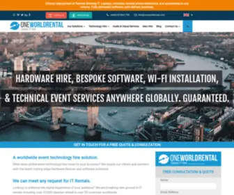 OneWorldrental.co.uk(Event Technology Hire) Screenshot