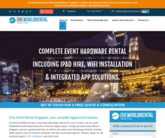 OneWorldrental.sg(IPad Hire) Screenshot