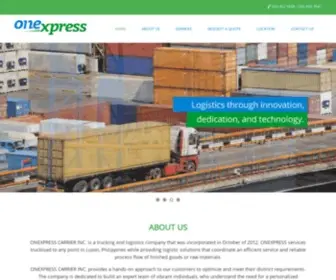 Onexpress.com.ph(Trucking Services Manila) Screenshot