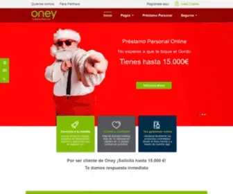 Oney.es(Oney. Especialistas en soluciones de pago innovadoras) Screenshot