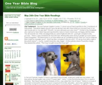 Oneyearbibleblog.com(One Year Bible Blog) Screenshot