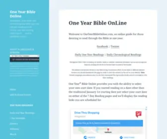 Oneyearbibleonline.com(One Year Bible Online) Screenshot