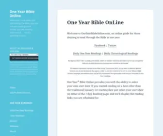 Oneyearbibleonline.mobi(One Year Bible Online) Screenshot