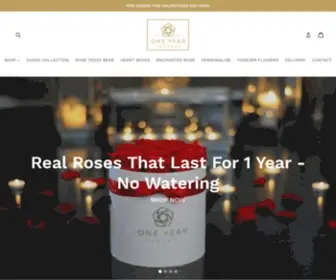 Oneyearroses.com(One Year Roses London. Real Roses) Screenshot