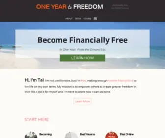 Oneyeartofreedom.com(One Year to Freedom) Screenshot