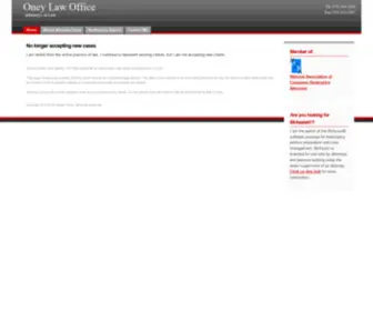 Oneylaw.com(Oney Law Office) Screenshot