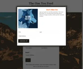 Oneyoufeed.net(The One You Feed) Screenshot