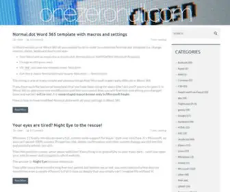 Onezeronull.com(Yet another IT geek's blog) Screenshot