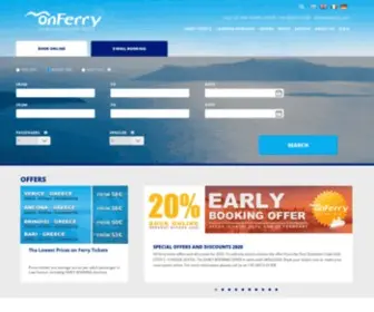 Onferry.com(Ferry Tickets Online) Screenshot