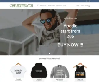 Onfleektees.com(Online Shop) Screenshot