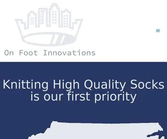 Onfootinnovations.com(Knitting High Quality Socks) Screenshot