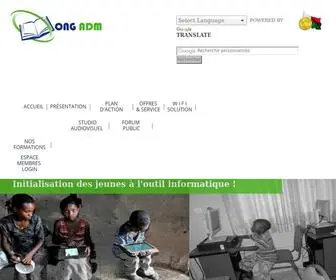 ONG-Admonline.net(ADM Online (ONG Appui pour le D) Screenshot
