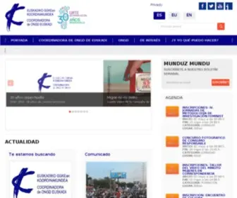 Ongdeuskadi.org(COORDINADORA DE ONGD DE EUSKADI) Screenshot