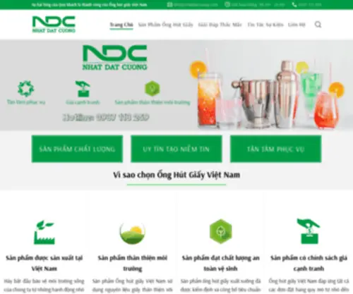 Onghutgiayvietnam.net(Công ty TNHH Nhất Đạt Cường) Screenshot