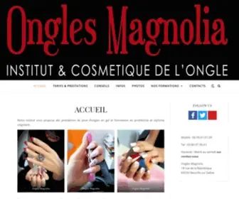 Ongles-Magnolia.fr(Ongles Magnolia) Screenshot