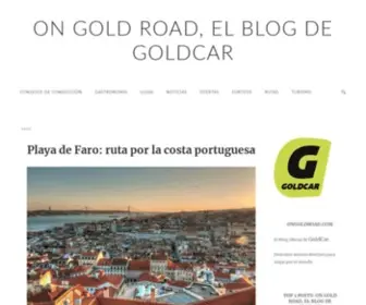 Ongoldroad.com(Blog oficial de Goldcar) Screenshot