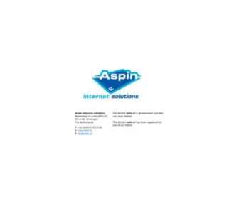 Onin.nl(Aspin internet solutions) Screenshot