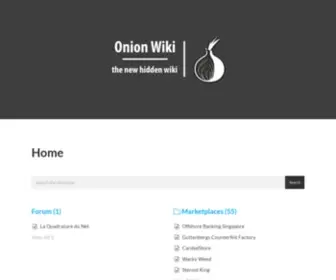 Onion-Wiki.org(Onion Wiki) Screenshot