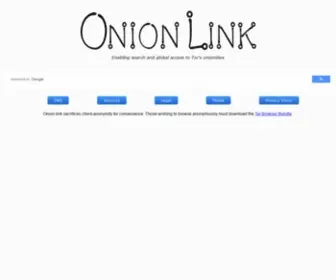 Onion.link(Enabling search and global access to Tor's onion) Screenshot