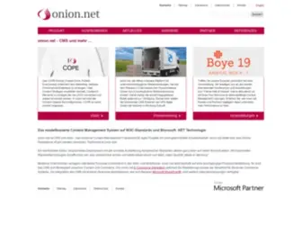 Onion.net(CMS und mehr) Screenshot