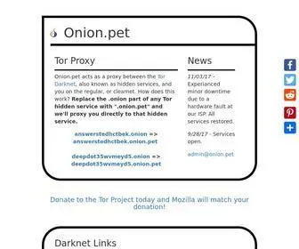 Onion.pet(Tor Proxy) Screenshot