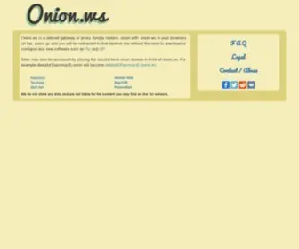 Onion.ws(Tor2Web gateway) Screenshot