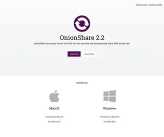 Onionshare.org(Onionshare) Screenshot