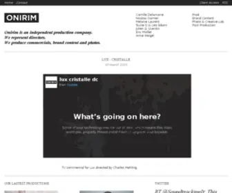 Onirim.com(Creative production company) Screenshot