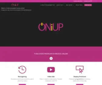 Oniup.com( Publicidad programática) Screenshot