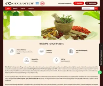 Oniyxbiotech.in(Kafex Cough Syrup Manufacturer exporter Supplier in Sonipat) Screenshot