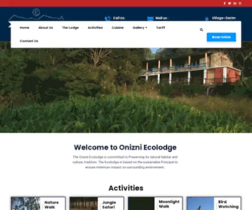 Onizniecolodge.com(Onizni Eco Lodge) Screenshot