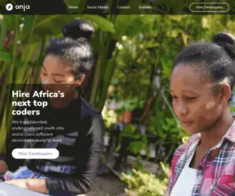 Onja.org(Unlocking Africa’s next top coders) Screenshot