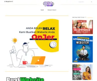 Onjer.com(Upah Buat Website Budget Dan Montaj Video Logo) Screenshot