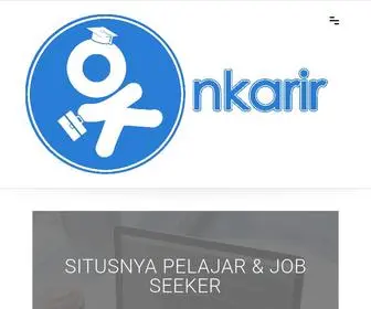Onkarir.com(Situsnya Pelajar dan Job Seeker) Screenshot