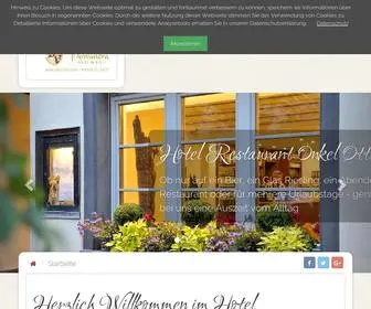 Onkel-Otto.com(Hotel Restaurant Onkel Otto) Screenshot