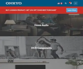Onkyousa.com(Onkyo USA) Screenshot