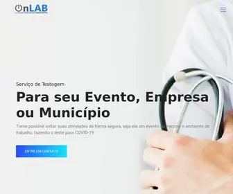 Onlab.com.br(Serviços de testagem) Screenshot