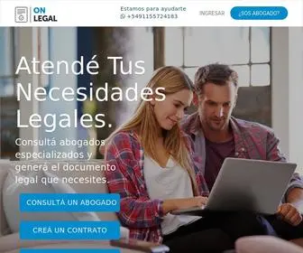 Onlegal.com.ar(Asistencia Legal Económica) Screenshot