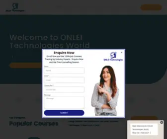 Onleitechnologies.com(Best Online Training Company) Screenshot