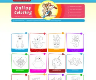Online-Coloring.com(More than 600 Free Online Coloring Pages for kids) Screenshot