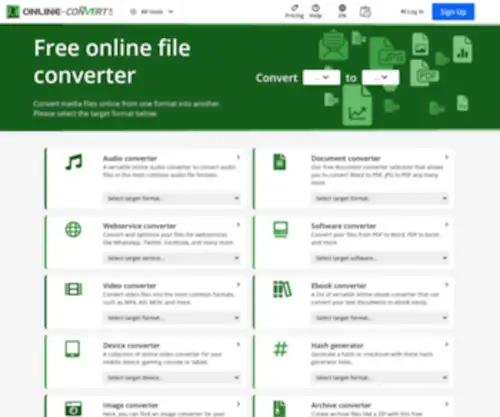 Online-Convert.com(Online converter) Screenshot