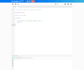 Online-CPP.com(Build and Run your code instantly. OnlineCPP) Screenshot