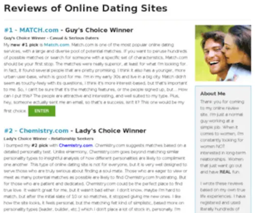Online-Dating-Reviews.org(Honest Reviews of Online Dating Sites) Screenshot
