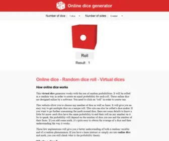 Online-Dice-Generator.com(Online dice) Screenshot