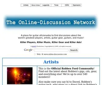 Online-Discussion.com(A place for guitar aficionados) Screenshot